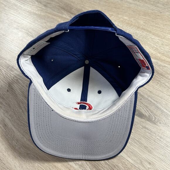 Vintage Sports Specialties Chicago Cubs Snapback Hat Blue Wool Blend Cap MLB - Picture 3 of 10